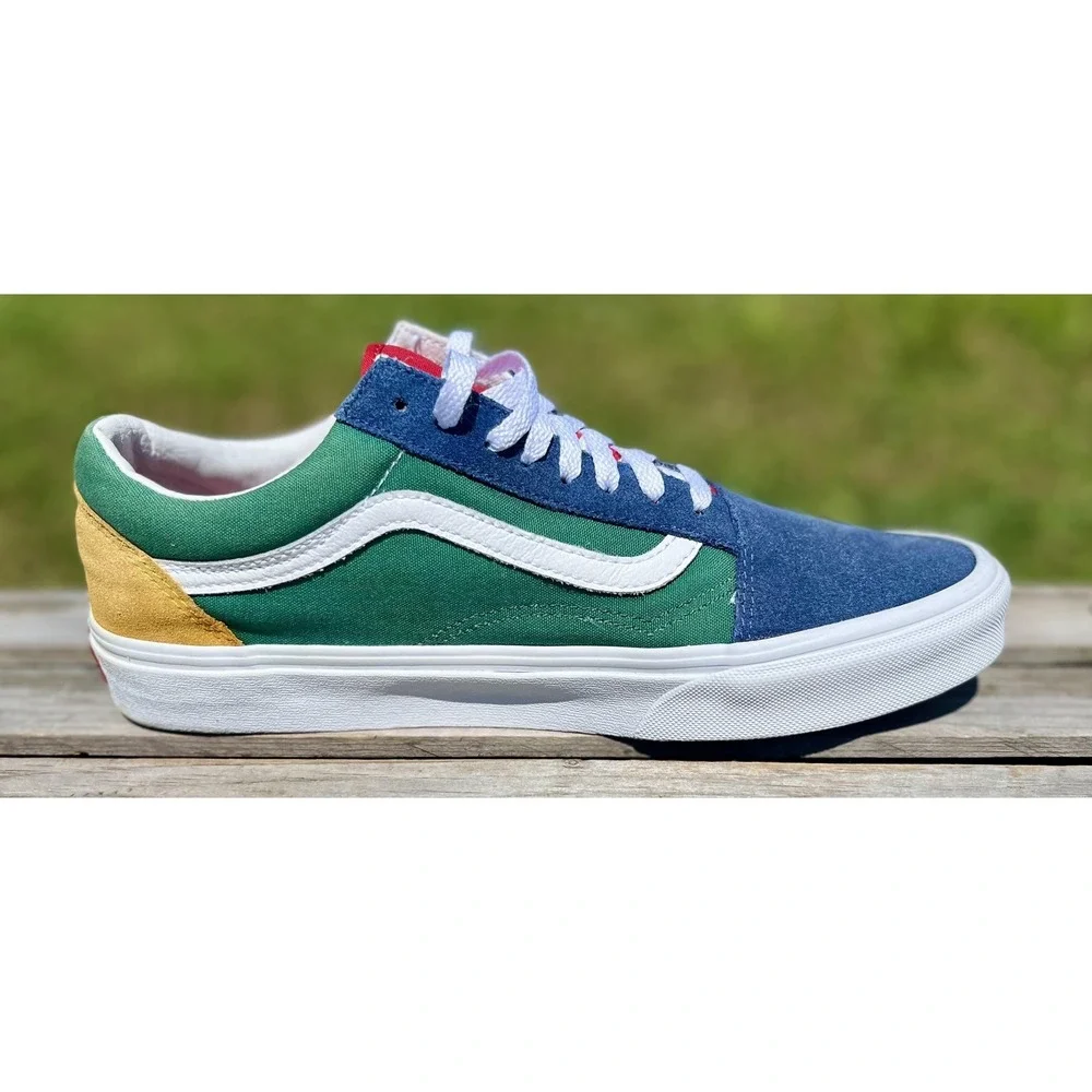 Vans Old Skool Shoes Mens Size 9.5 Skate Canvas Sneakers Classic Low Top Casual‎